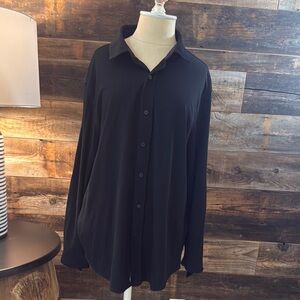 Men’s Alfani Black Button-Up Shirt XL